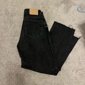 Zara high rise straight leg jeans